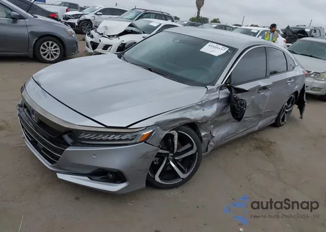2022 Honda Accord Hybrid Sport from USA, damaged, VIN 1HGCV3F29NA044722